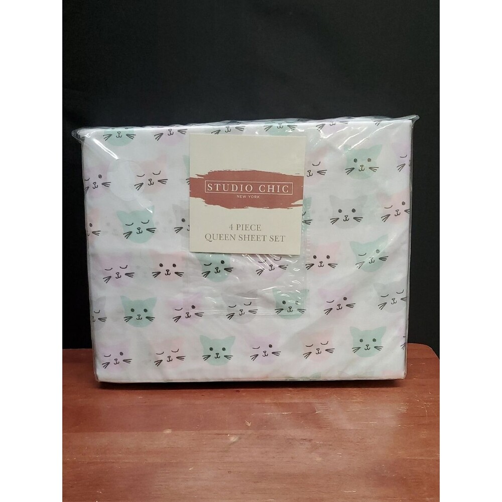 Studio Chic New York 4 Pc Queen Sheet Set
